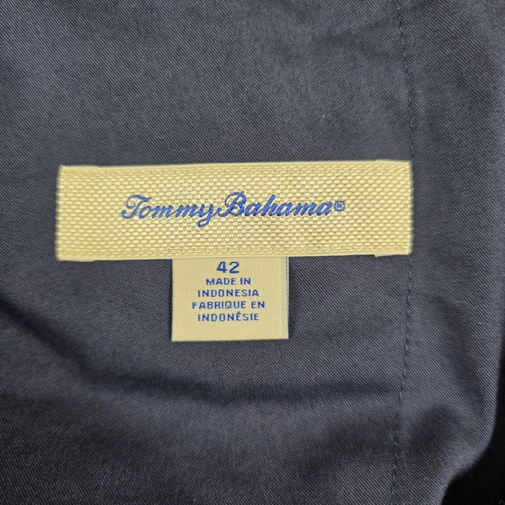 Tommy Bahama Boracay Performance Golf Shorts Mens‎ 42 Navy Blue Stretch Preppy - Picture 3 of 8